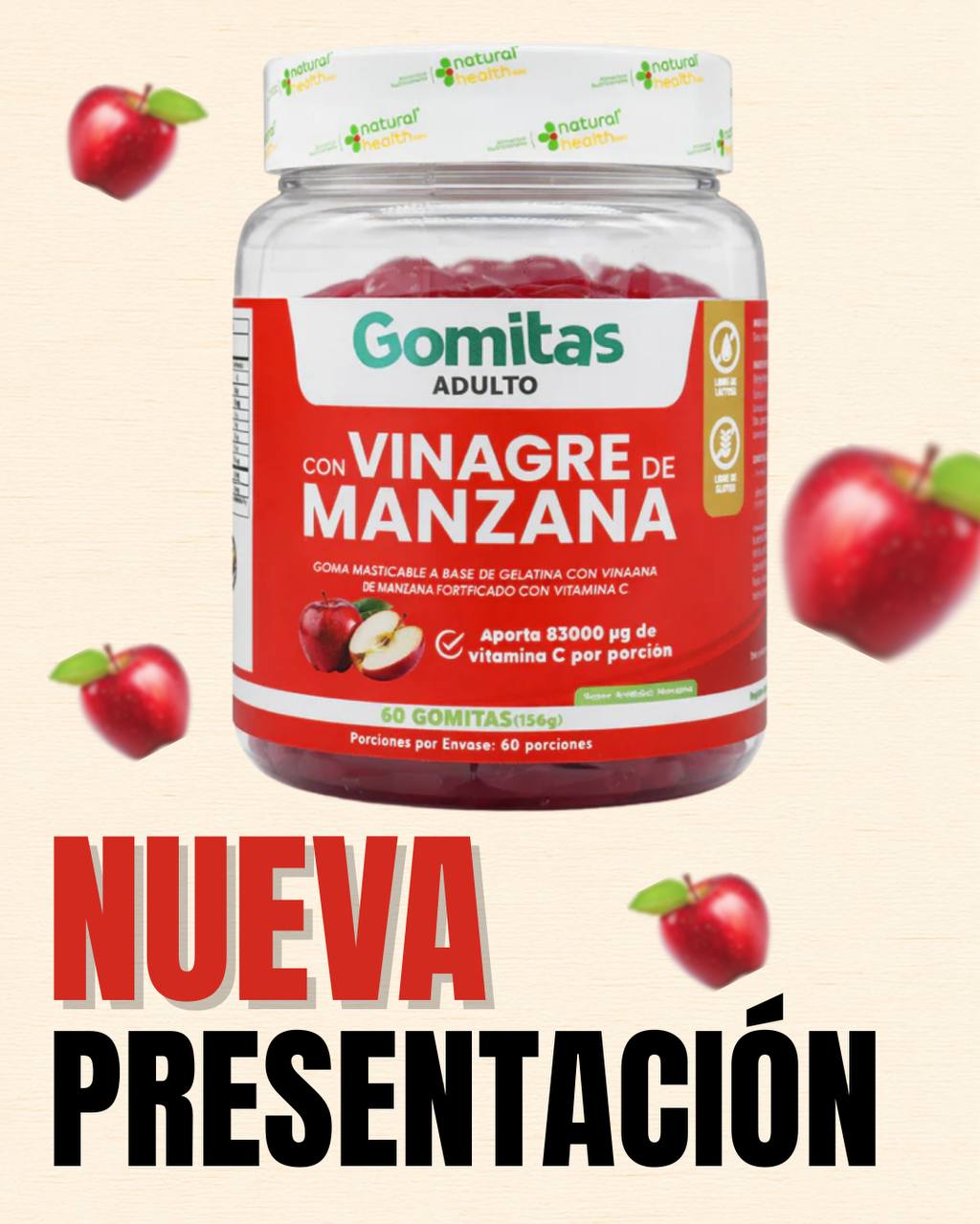 GOMAS VINAGRE DE MANZANA