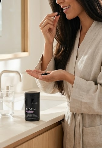 Biotina Max Strength 10,000 mcg – Cabello, Piel y Uñas | 120 Cápsulas Veganas