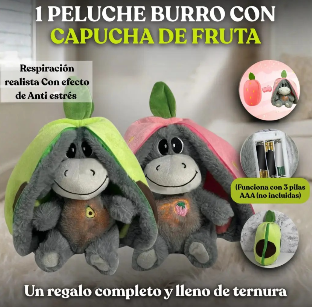 Peluche Burro Antiestres Respirando