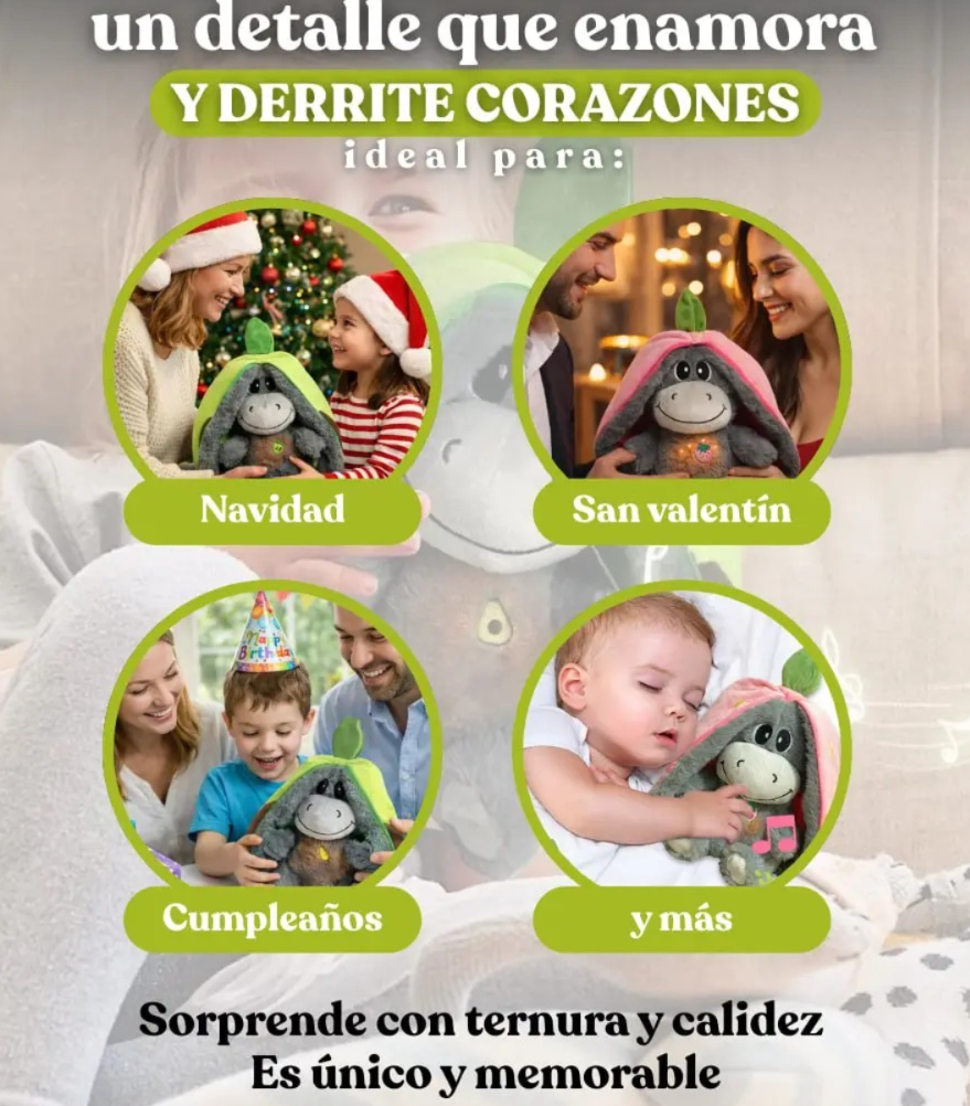 Peluche Burro Antiestres Respirando