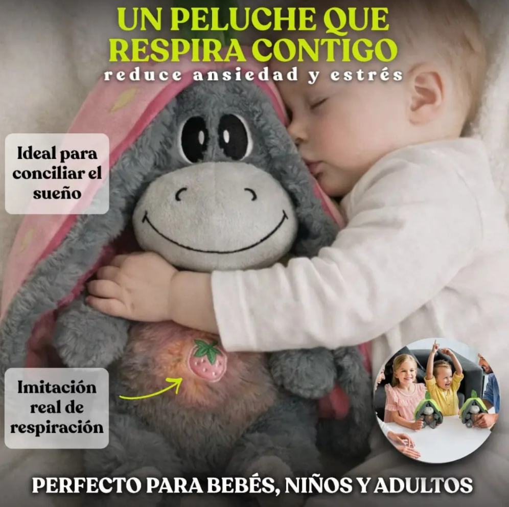 Peluche Burro Antiestres Respirando